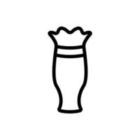 broken home vase icon vector outline illustration