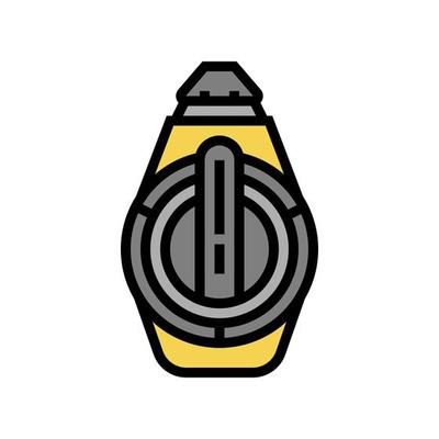 chalk line reel color icon vector illustration