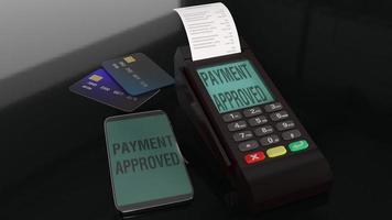 Credit Card Terminals 3d rendering image. photo