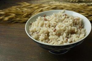 Cooked  Jasmine Rice Brown Rice photo