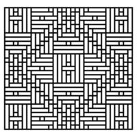 black and white abstract geometric decorative pattern vector