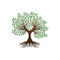 simple and modern trees natural logo illustration 1 vector