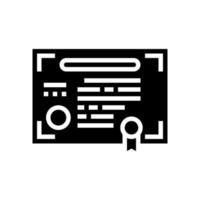 company share document glyph icon vector illustration