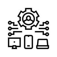 devices connection of user ugc line icon vector illustration