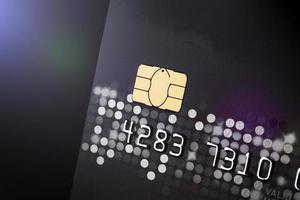 credit card close up image for business content. photo