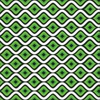Vintage background made of concentric Spring Green drop shapes between curved white lines. zigzag lines, Green, zigzag, tortuous, sinuous, serpentine, Green and white, decorative background vector
