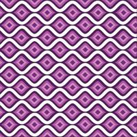 fondo vintage hecho de formas concéntricas de gota magenta entre líneas blancas curvas. líneas en zigzag, magenta, zigzag, tortuoso, sinuoso, serpentino, magenta y blanco, fondo decorativo vector