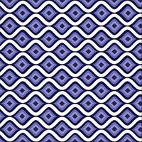 fondo vintage hecho de formas concéntricas de gota azul pizarra clara entre líneas blancas curvas. líneas en zigzag, azul, zigzag, tortuoso, sinuoso, serpentino, azul y blanco, fondo decorativo vector