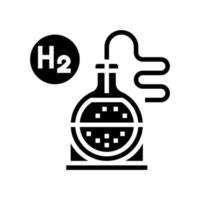 use in synthesis hydrogen glyph icon vector illustration