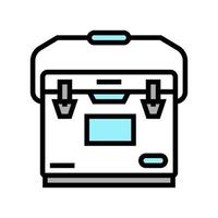 camp cooler color icon vector illustration