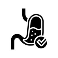 normal workin digestion system glyph icon vector illustration