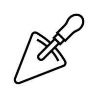 spatula tool line icon vector illustration