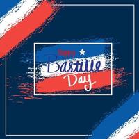 happy bastille day template vector