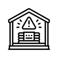 controlled implosions dynamite line icon vector illustration