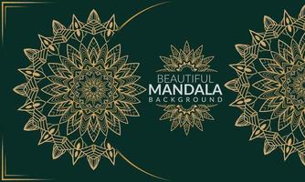 hermoso diseño de fondo de mandala vector