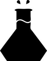 flat symbol science experiment vector