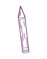 pencil school supply doodle vector