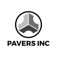 modern paving block logo vector template