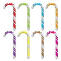 multi color candy cane vector collections bundle set