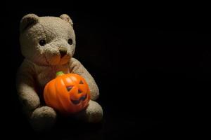 The Halloween background dark tone image background. photo