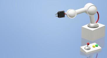 robotic arm  3d rendering for industrial content. photo