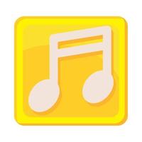 music app button vector