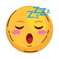 comic emoticon asleep vector