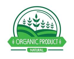 cultive organic product vector