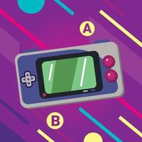 video game console with letters vector