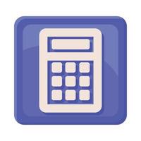 servicio de botón de matemáticas de calculadora vector