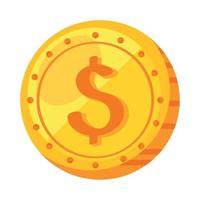 coin money dollar vector