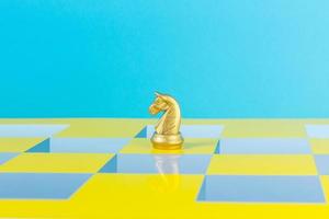 The chess game colour pop art  abstract image background. photo