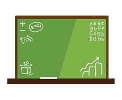 green chalkboard school vector