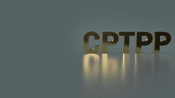 The cptpp or Comprehensive and Progressive Agreement for Trans Pacific Partnership 3d rendering for background photo