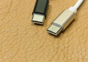 cable usb type c it connection device close up image. photo