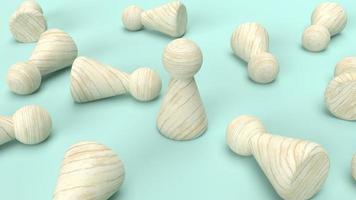 wood toy  3d rendering for business concept. photo