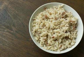 Cooked  Jasmine Rice Brown Rice photo