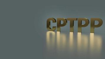 The cptpp or Comprehensive and Progressive Agreement for Trans Pacific Partnership 3d rendering for background photo