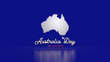 The Australia map and word for holiday content 3d rendering. photo