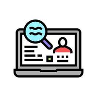 checking status allowance color icon vector illustration