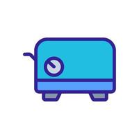 indicator toaster icon vector outline illustration