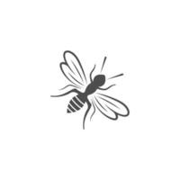 plantilla de diseño de icono de logotipo de abeja vector