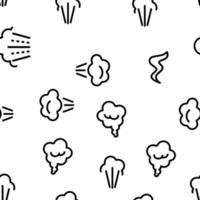 Smell Cloud Vector Seamless Pattern