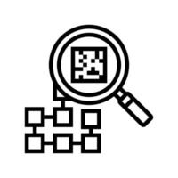 research neural network line icon vector illustration