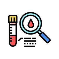 analysis for fertilization color icon vector illustration
