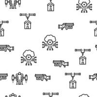 Future Life Devices Vector Seamless Pattern