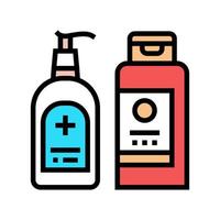 cream eczema treatment color icon vector illustration