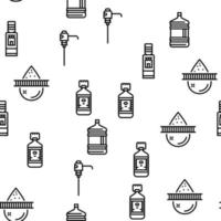 Water Delivery Service Business Vector Seamless Pattern