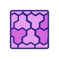 tiles on the road icon vector outline illustration