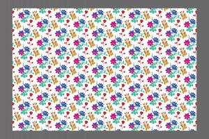 Seamless Pattern Elements Flower Ditsy Pro Vector